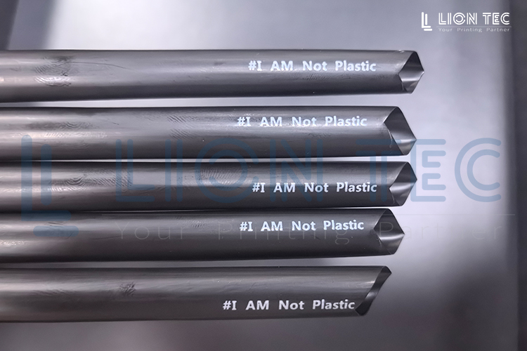 塑料吸管-自研0VOC墨水 精準附著曲面打樣效果